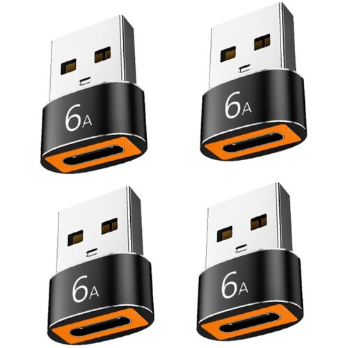 INF USB-C v USB-A adapter, komplet 4, aluminij črna, PD 6A hitro polnjenje, (5000276680) Cene