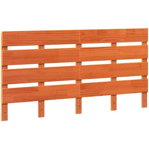 VidaXL Glava postelje Rjava 140 cm Trden bor Slike