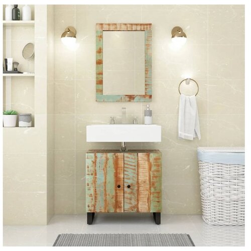 vidaXL Omarica za umivalnik 62x33x58 cm trden predelan les i Cene