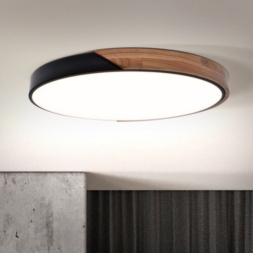  Brilagi - LED prigu&amp;scaron;iva svetiljka PILANA LED/60W/230V hrast/crna prečnik 60 cm + daljinski upravljač Slike
