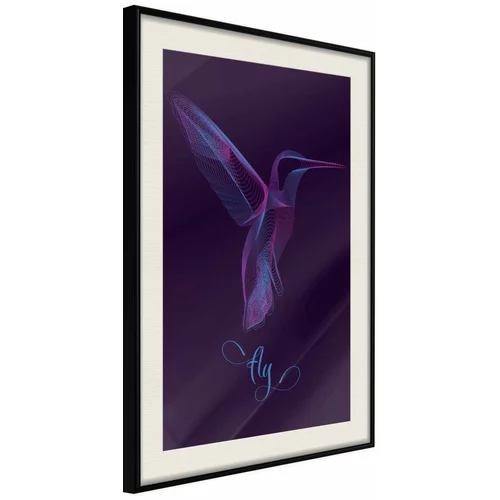  Poster - Fluorescent Hummingbird 40x60