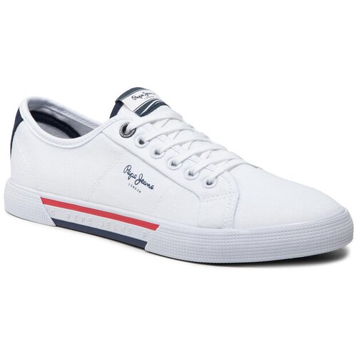 Pepe Jeans Niske tenisice 'Brady' tamno plava / crvena / bijela Cijene