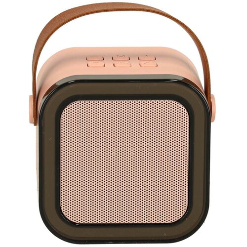  Karaoke set 2 mikrofona + zvučnik BLUETOOTH USB LED pink Slike