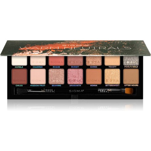 Sigma Beauty Warm Neutrals Eyeshadow Palette paleta senčil za oči 25.5 g Cene