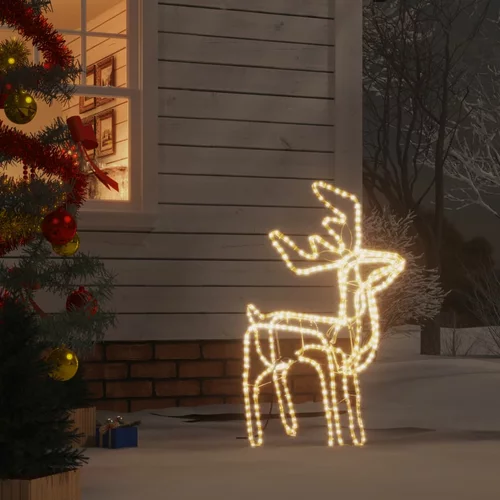 vidaXL Zložljiva figura severni jelen s 192 toplo belimi LED lučkami
