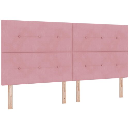 Podesivi krevet s madracem s uzglavljem 2 kom. Ružičasta Bar&amp;scaron;un 200 x 200 cm Slike