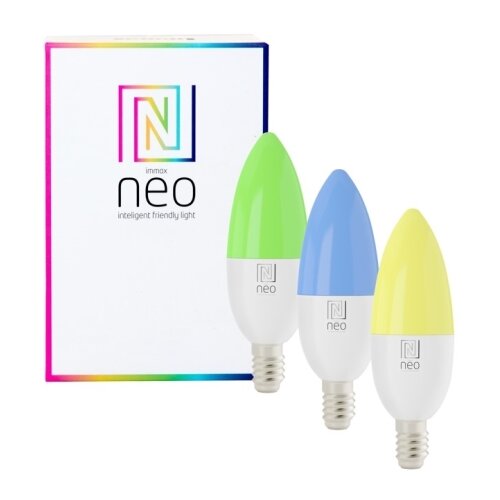 Tuya immax neo 07716CDO -set 3xLED rgb prigu&amp;scaron;iva sijalica E14/6W/230V wi-fi +daljinski upravljač Slike