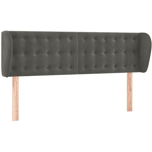 Maison Chic vzglavna omarica - nočna omarica - posteljna omarica z u&amp;scaron;esi temno sivo 147x23x78/88 cm žamet, (21709393) Slike