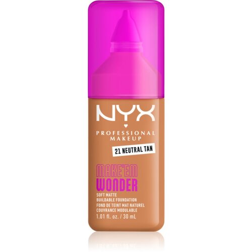NYX Professional Makeup Make &lsquo;Em Wonder blagi matirajući puder nijansa 21 Neutral Tan 30 ml Cijene