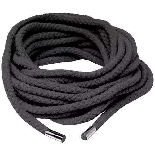 Pipedream Fetiš svileno uže - Shibari uže za vezanje - 10m (crno)