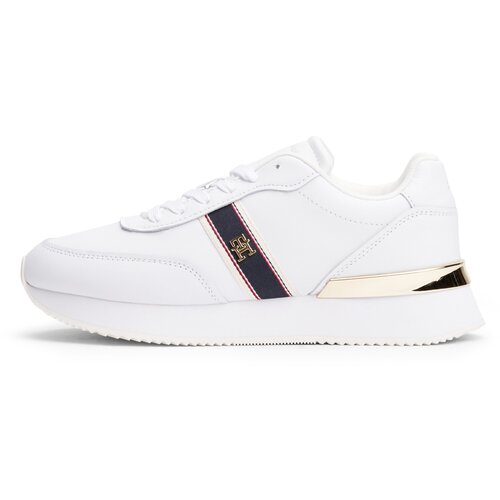 Tommy Hilfiger Nizke superge mornarska / zlata / bela Slike