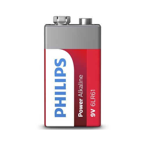 Philips 6LR61P1B/10 Power Alkaline 9V 1 baterija Slike