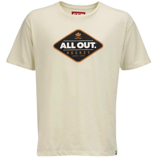 CCM Men&amp;#039;s T-shirt ALL OUTSIDE SS Tee White Slike