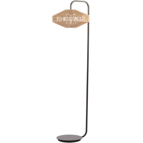 Light &amp;amp; Living Mat črna/v naravni barvi stoječa svetilka s tekstilnim senčilom (vi&amp;scaron;ina 164 cm) Lyra &amp;ndash; Slike