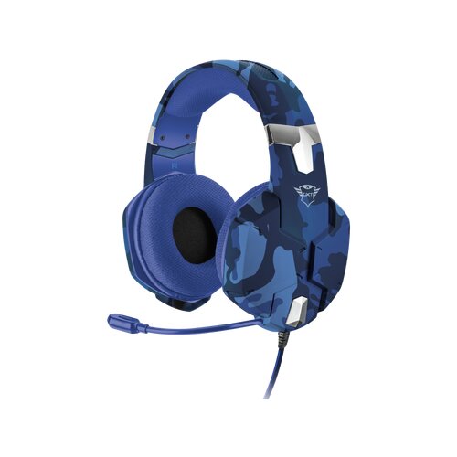 Trust Carus GXT 322B gamer slu&amp;scaron;alke z mikrofonom, modre (PS4) Slike