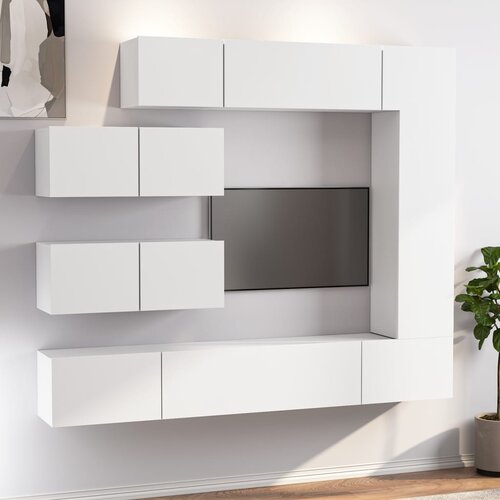 vidaXL 7-dijelni set TV ormarića bijeli od konstruiranog drva Cijene
