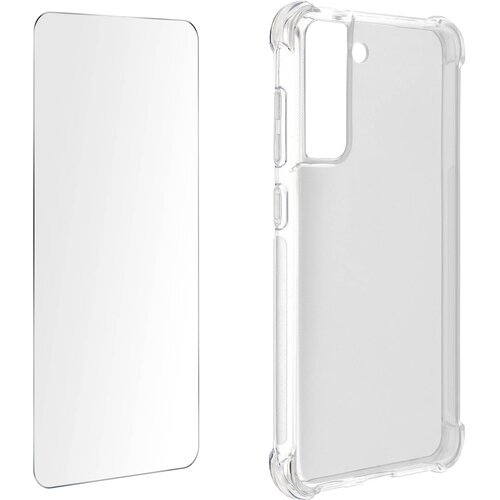 AVIZAR Samsung Galaxy S21 FE 360&deg; Protection Pack, prozoren silikonski ovitek, odporen na udarce, s kaljenim steklom, (20629493) Cene