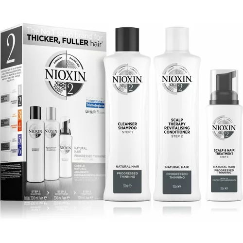 Nioxin System 2 Natural Hair Progressed Thinning poklon set (protiv gubitka kose) uniseks