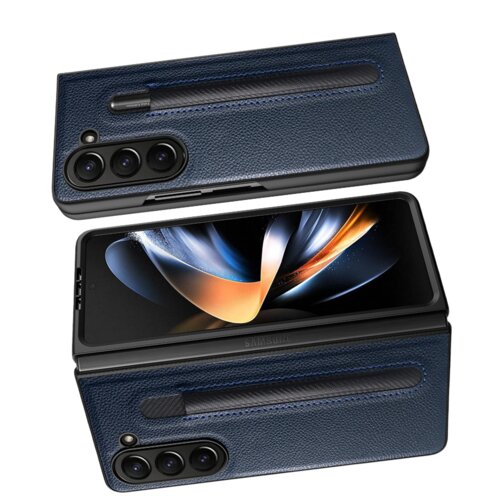 INF Samsung Galaxy Z Fold etui za telefon z vzorcem ličija in režo za pisalo Blue Model 4, (21837759) Cene