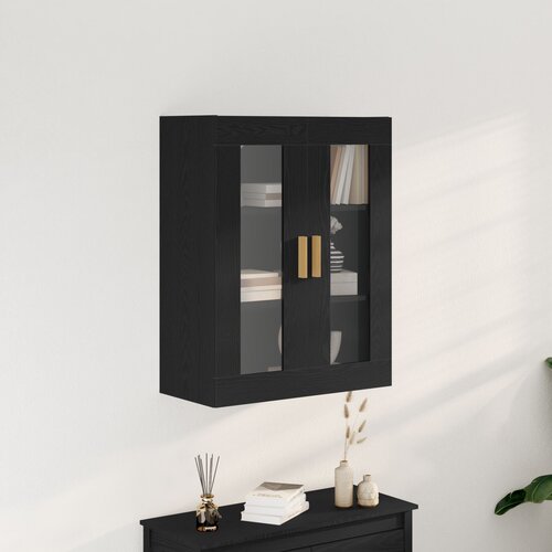 VidaXL Zidni ormar Crni hrast Konstruirano drvo 69.5 x 34 x 89.8 cm Slike