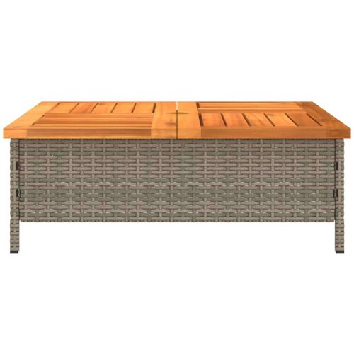  Pokrov za bazu suncobrana sivi 70x70x25 cm poliratan i bagrem Slike