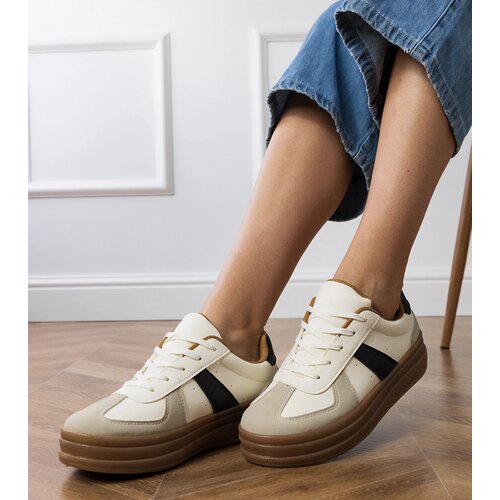 Gemre Beige women's platform sneakers Serila Cene