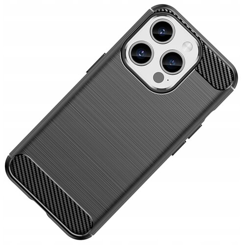 HURTEL Futrola Carbon Shield TPU za Apple iPhone 15 Pro Max - Crna Cene