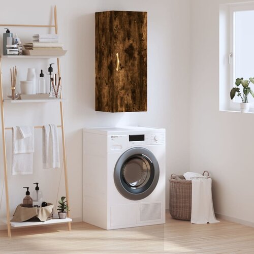 The Living Store Stenska omarica dimljeni hrast 34,5x34x90 cm - Stenska Omarica, (21429181) Slike