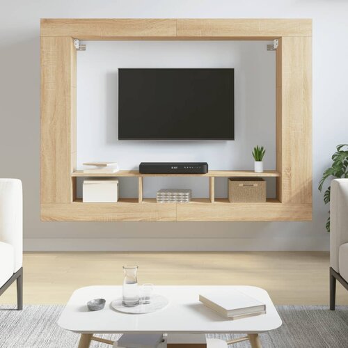 The Living Store TV omarica sonoma hrast 152x22x113 cm inženirski les - TV Omarica, (21429031) Slike
