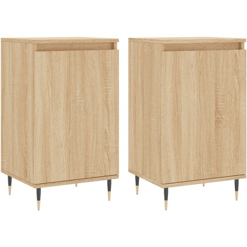 Maison Chic Komoda - Predalnik 2 kosa sonoma hrast 40x35x70 cm inženirski les, (21718757) Slike