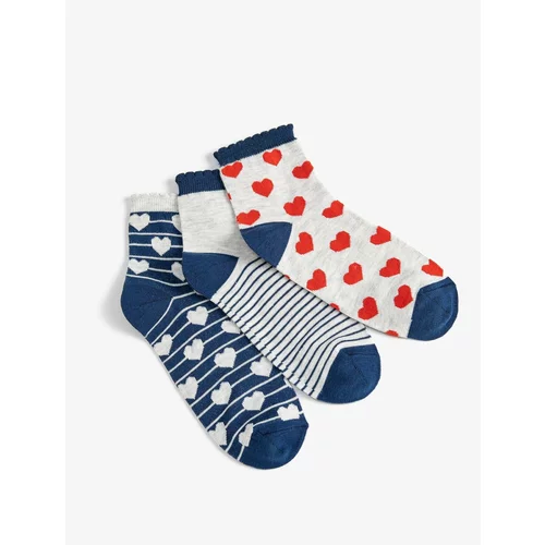 Koton Heart-Hearted 3-Pack Sock Set