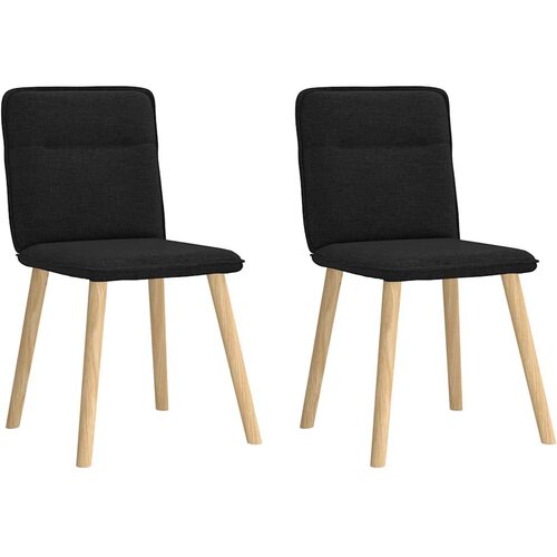 vidaXL Blagovaonske stolice od tkanine 2 kom crne Cijene
