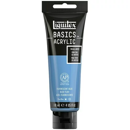 LIQUITEX Basics Akrilna boja (Fluorenscentno plava, 118 ml)