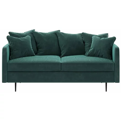 Ghado tamnotirkizno-zeleni baršunasti kauč Esme, 176 cm