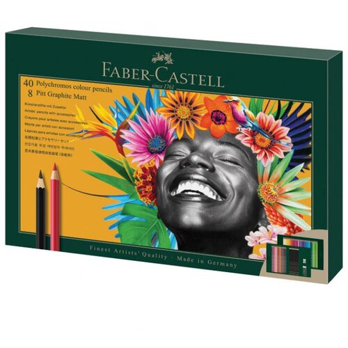  SET POLYCHROMOS & PITT GRAPHITE MATT PK50 FABER CASTELL 210054 Cene