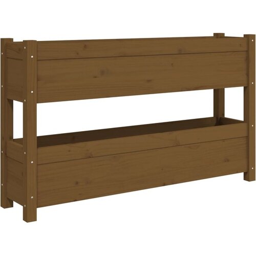  Visoka greda meo rjava 112x25x66 cm trdna borovina Cene