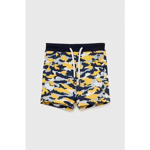 Birba&Trybeyond Bombažne kratke hlače za dojenčke mornarsko modra barva