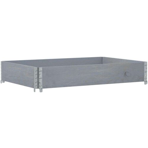  Okviri za palete sivi 120 x 80 cm od masivne borovine Slike