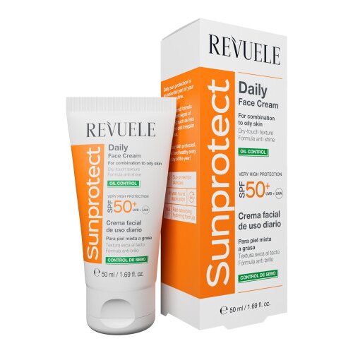 Revuele dnevna krema za obraz z zaščitnim faktorjem SPF 50+ - Sunprotect Daily Face Cream - Oil Control SPF 50+ Cene