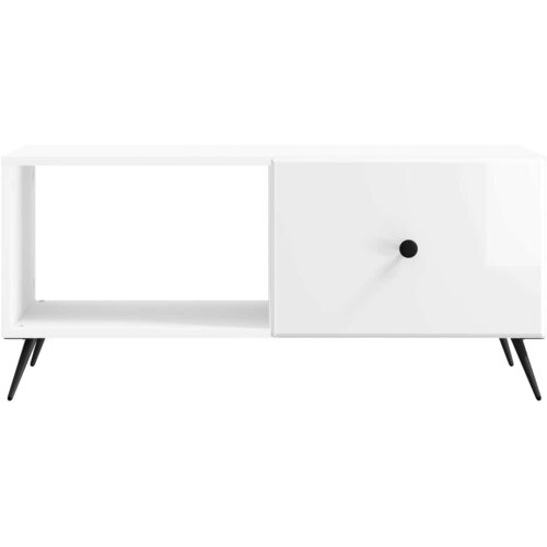  Kava Stol Bijela visokog sjaja 90 x 50 x 40 cm Slike