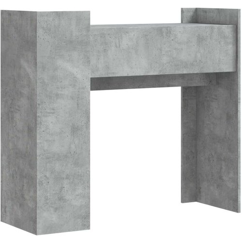  Konzolni stol siva boja betona 100x35x90 cm konstruirano drvo Slike
