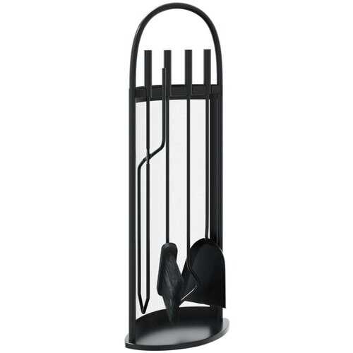  Komplet orodja za kamin 5 kosov 23x15x66 cm jeklo Slike