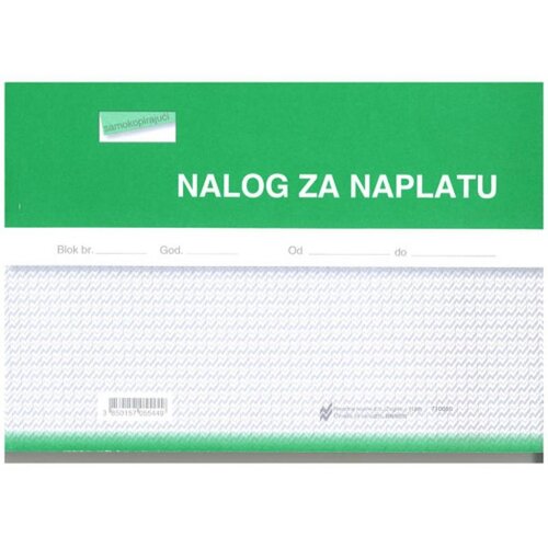 NARODNE NOVINE-UT NN-NCR NALOG ZA NAPLATU; Blok 3 x 50 listova, 21 x 14,8 cm Cene