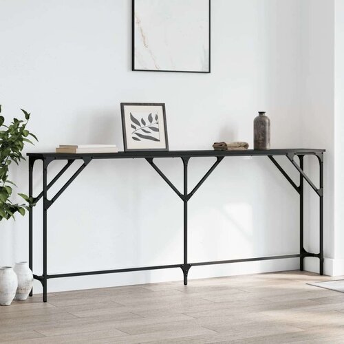  Konzolni stol crni 180 x 23 x 75 cm od konstruiranog drva Cijene