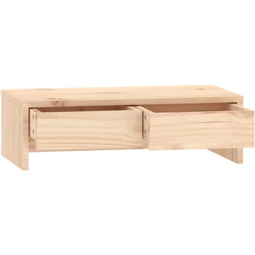  Stalak za monitor 50 x 27 x 15 cm od masivne borovine Slike