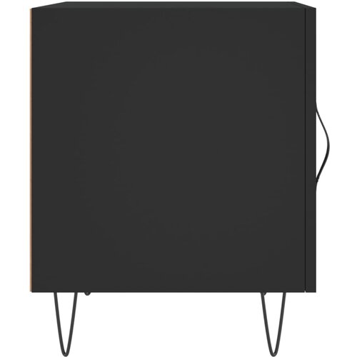  Noćni ormarići 2 kom crni 40 x 40 x 50 cm od konstruiranog drva Slike