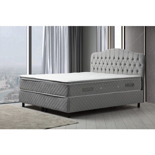 Hanah home Bračni krevet Vassi Set 140 x 200 Grey Cene