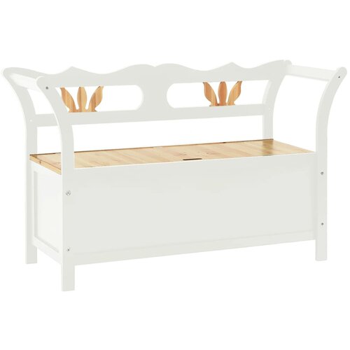 vidaXL Klop bela 107x45x75,5 cm trden les jelke, (20766921) Cene