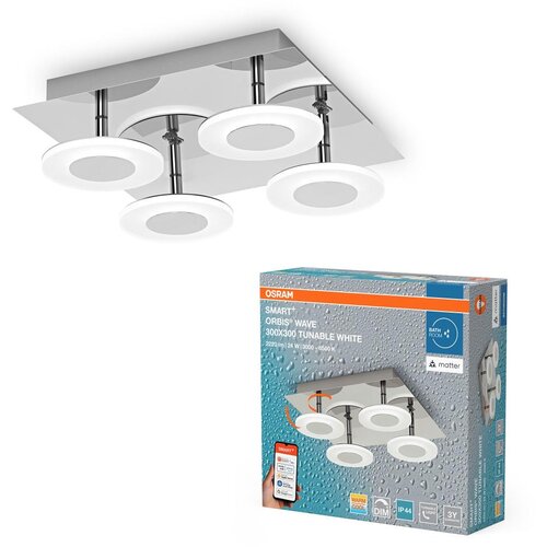 Osram LED prigu&amp;scaron;iva plafonsko kupatilsko svetlo SMART+ WAVE LED/24W/230V IP44 Wi-Fi Slike