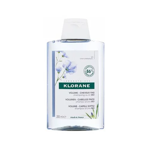 Klorane organic flax volume šampon za volumen kose 200 ml za žene